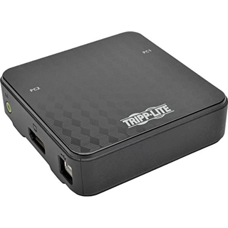 Tripp Lite 2-Port DisplayPort KVM Switch mit Audio, Kabel & USB 3.0 Hub (b004-dpua2-k), Schwarz
