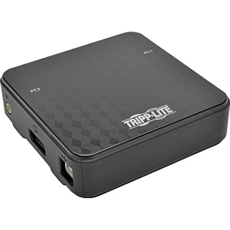 Tripp Lite 2-Port DisplayPort KVM Switch mit Audio, Kabel & USB 3.0 Hub (b004-dpua2-k), Schwarz – Bild 1