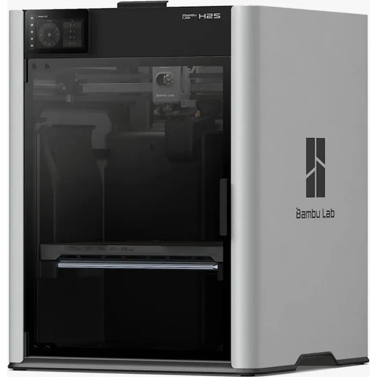 Bambu Lab H2S 3D-Drucker, 1000 mm/s Druckgeschwindigkeit mit automatischer Kalibrierung und WLAN-Konnektivität, schwarz