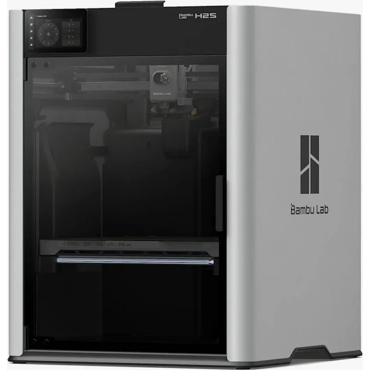 Bambu Lab H2S 3D-Drucker, 1000 mm/s Druckgeschwindigkeit mit automatischer Kalibrierung und WLAN-Konnektivität, schwarz