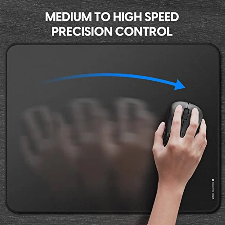 Pulsar Gaming Gears Paracontrol V2 Mouse Pad L, rutschfeste Mausmatte aus Naturkautschuk mit präziser Steuerung, Schwarz – Bild 4