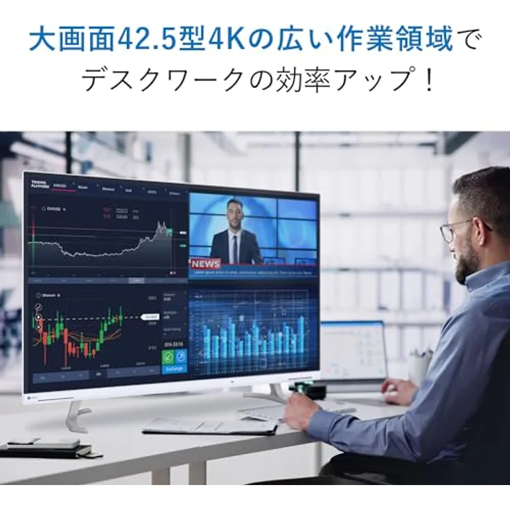 42" EIZO FlexScan EV4340X-BK - 3840x2160 (4K / UHD) - IPS - 94W USB-C – Bild 2