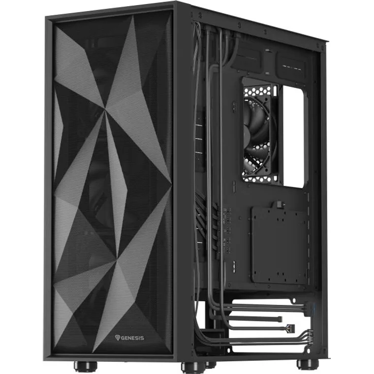 Genesis Obudowa Diaxid 605F czarna (NPC-2046) ATX, Mini-ATX, mATX, PC Gehäuse, Schwarz