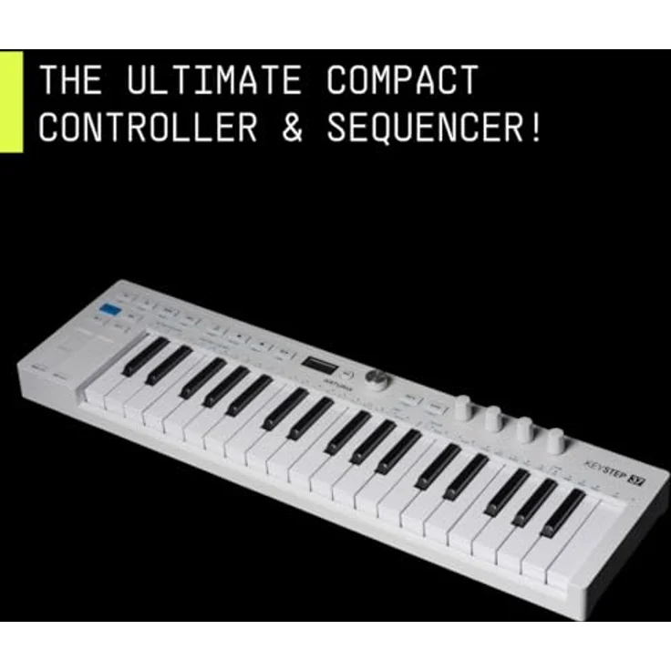 Arturia KeyStep 37 mk2, 37-Tasten MIDI-Controller mit anschlagdynamischen Slimkey-Tasten, Step-Sequenzer, Arpeggiator und USB-C – Bild 3