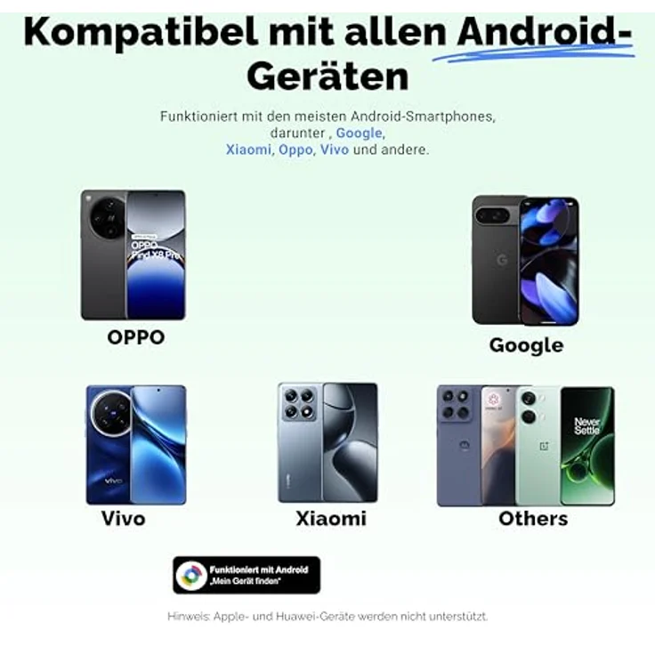 Lifemate Life Tag 8er-Pack, Bluetooth Schlüsselfinder mit „Mein Gerät Finden“-App, wasserdicht, lange Batterielaufzeit, ideal für Schlüssel, Taschen, Haustiere & Gepäck, Android-Kompatibilität – Bild 3