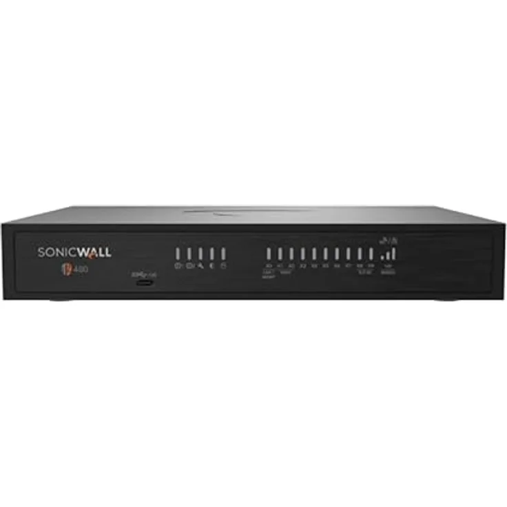 SonicWall TZ480, Neue Generation Firewall mit 2 Gbit/s Durchsatz, 1,5 Gbit/s Bedrohungsprävention und 3 Jahre Advanced Edition