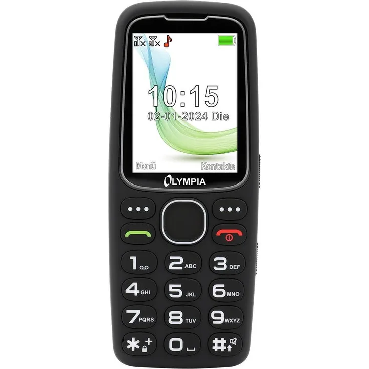 OLYMPIA OFFICE Star Seniorenhandy (Großtasten, Bluetooth, Dual-SIM, schwarz)