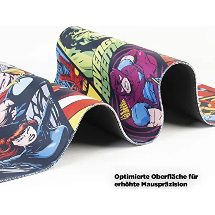Grupo Erik Marvel Avengers Gaming Mauspad, rutschfeste Schreibtischunterlage mit epischem Design der Superhelden – Bild 3