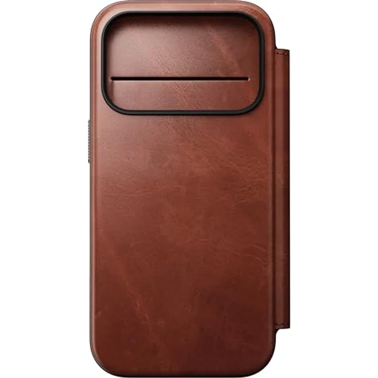 NOMAD Modern Leather Folio für iPhone 17 Pro, MagSafe-kompatible Echtleder Schutzhülle mit drei Kartenfächern und TPE-Bumper, Olde Dublin Horween – Bild 2