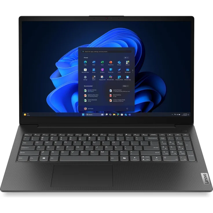 Lenovo V15-ITN, 15,6" Notebook mit Intel Celeron N150, 16 GB RAM, 256 GB SSD, FHD, Windows 11 Home, Schwarz