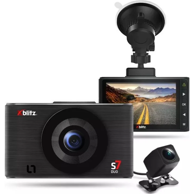 Xblitz Wideorejestrator Xblitz Wideorejestrator Xblitz S7 DUO XBL-CAR-DR056 (GPS-Empfänger, Eingebautes Display, Full HD), Dashcam