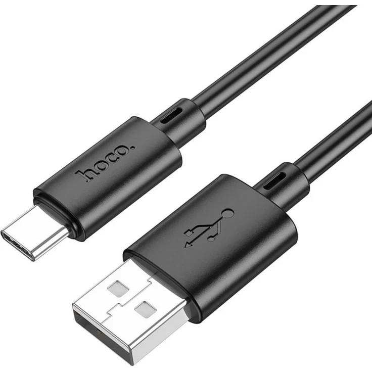 HOCO X88 USB-A zu Typ-C Kabel, 1 m, 3A, schnelles Aufladen und Datenübertragung bis 480 Mb/s, Schwarz