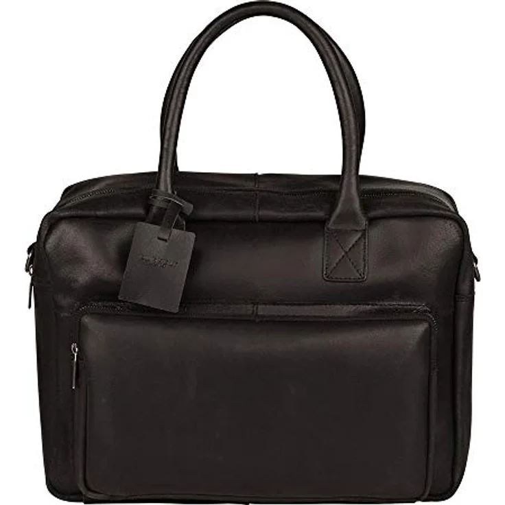 Burkely Vintage Mitch Aktentasche Leder 39 cm Laptopfach, Schwarz – Bild 1