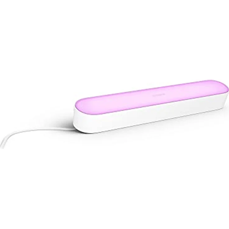 Philips Hue White and Color Ambiance Play Lightbar, dimmbar, bis zu 16 Millionen Farben, steuerbar via App, kompatibel mit Amazon Alexa, weiß-schwarz – Bild 3