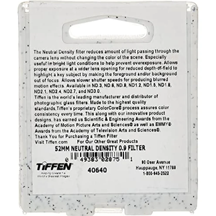 Tiffen Filter 52MM NEUTRAL DENSITY 0.9 FILTR – Bild 3