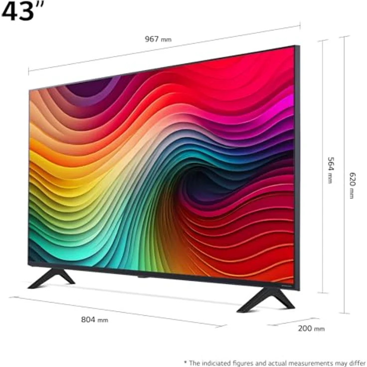 LG 43NANO81T6A TV 43" NanoCell Fernseher (4K, α5 Gen7 AI-Prozessor, webOS24, HDR10) [Modelljahr 2024] – Bild 3