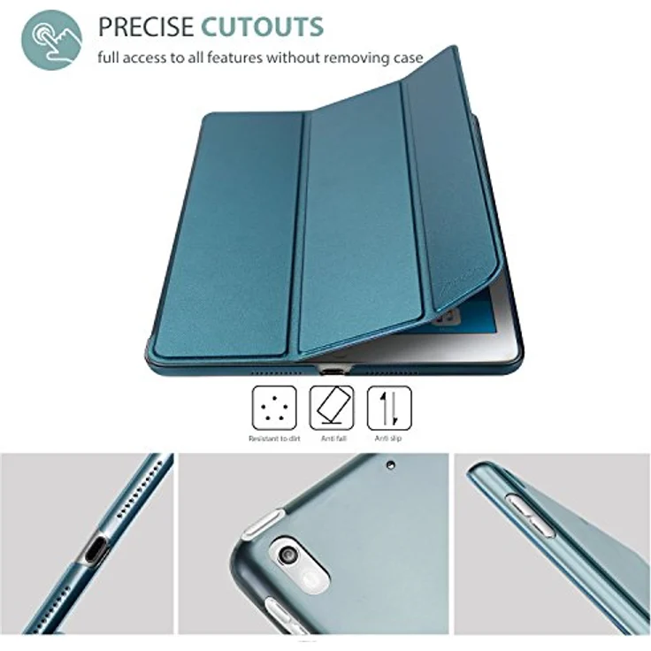 ProCase Hülle für iPad Air 10.5" (3rd Gen) 2019 / iPad Pro 10.5" 2017, ultra dünne Klapphülle mit Kickstand und Auto Schlaf-/Aufwachdunktionen – Teal – Bild 3
