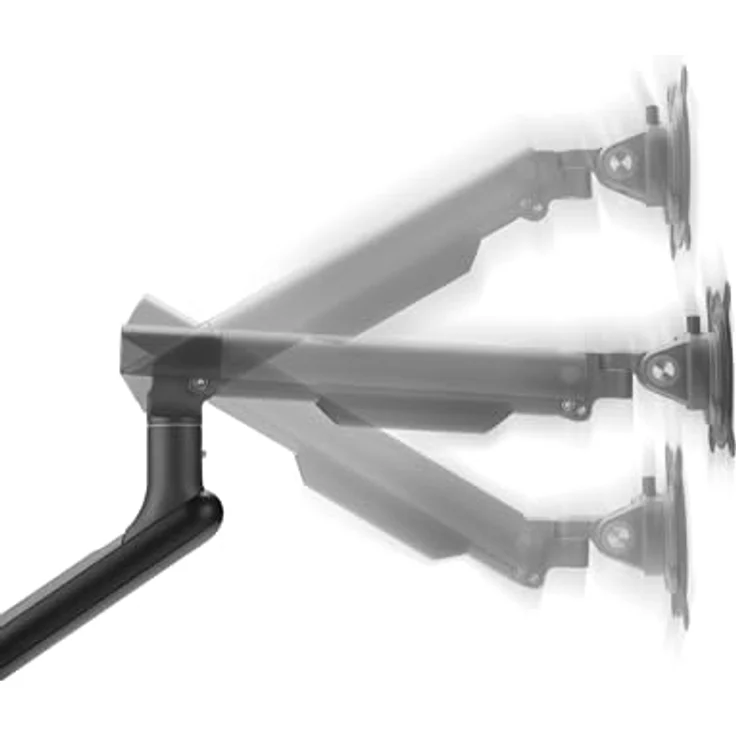 One For All Design Single Monitor-Tischhalterung, höhenverstellbar für 33-88,9 cm (13-35 Zoll), schwarz – Bild 4