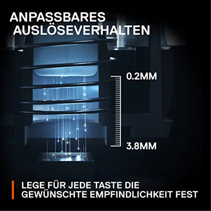 SteelSeries Apex Pro TKL (2023) - Mechanische Gaming-Tastatur – Die weltweit schnellste Tastatur – Anpassbares Ansprechverhalten – E-Sports TKL-Formfaktor – RGB – Deutsches (QWERTZ) Layout – Bild 5
