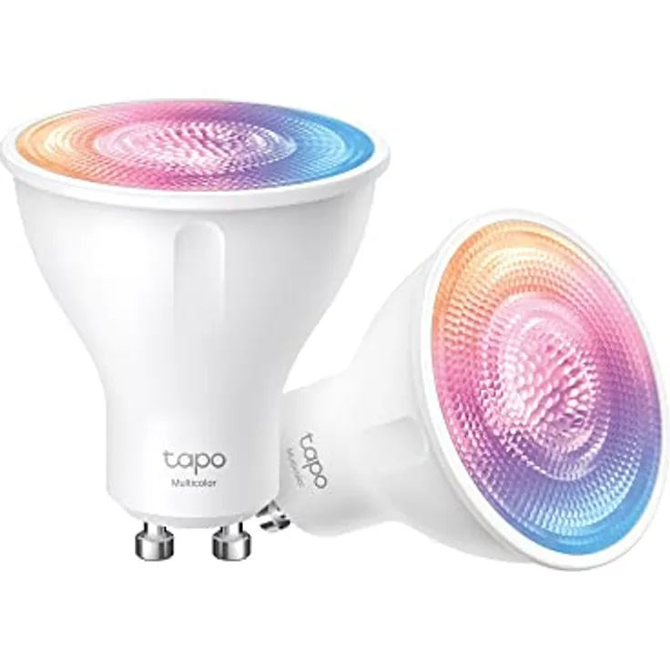 Tapo TP-Link smarte WLAN Glühbirne GU10 L630 2pack, Energie sparen, 3.5W Entspricht 50W, Mehrfarbrige dimmbare alexa lampe, 16 Mio Farben