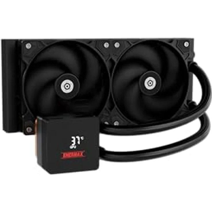 Enermax LIQMAX IV Series 240mm, All-in-One Flüssigkeitskühler für AM5/LGA1851, Schwarz, Dual-Chamber-Technologie, optimierte Temperaturkontrolle, einfache Installation – Bild 1