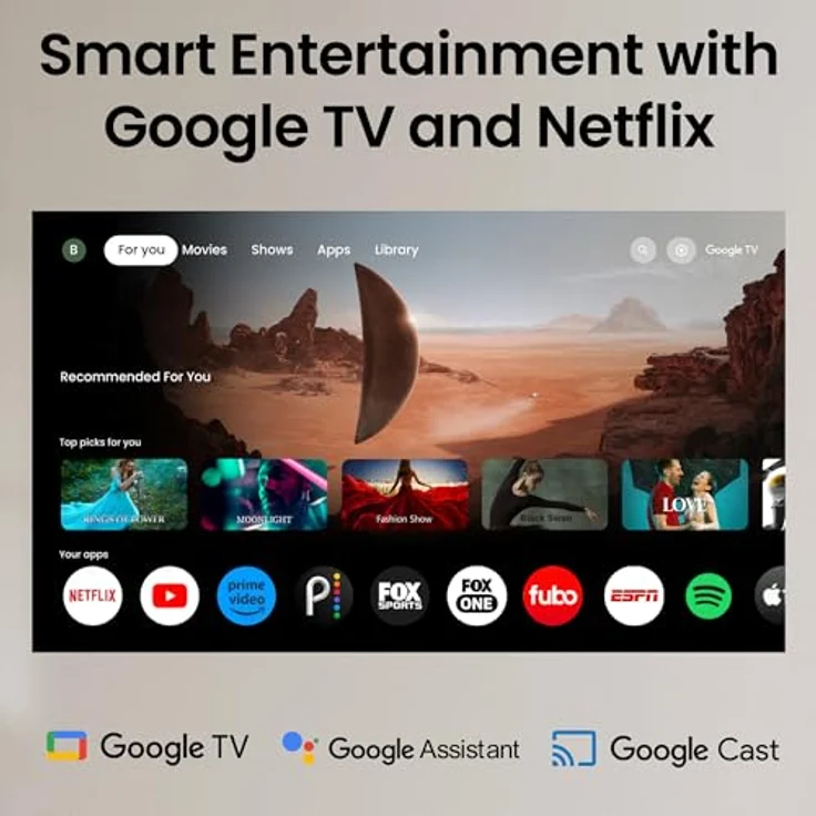 BenQ TH575i 1080p Heimkino Beamer, 3.800 Lumen, mit GoogleTV Dongle, 16.7ms Eingabeverzögerung, vertikaler Trapezkorrektur, 1.1-fachem Zoom und Sportmodus – Bild 4