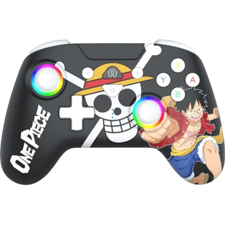Subsonic Luffy Fishman Wireless Controller für Nintendo Switch 2, Bluetooth, 600 mAh Akku, programmierbare Tasten, LED-Joystick-Beleuchtung – Bild 3
