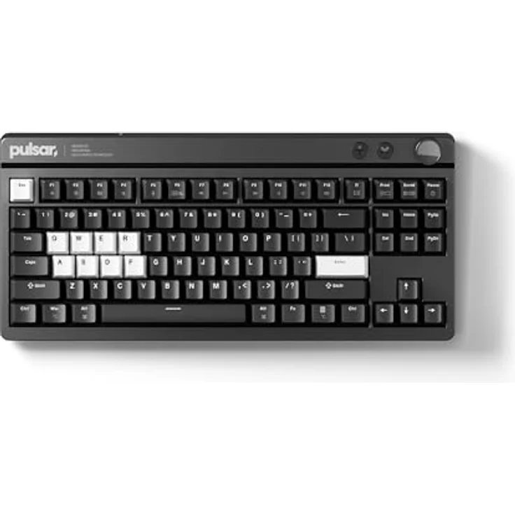 Pulsar Gaming Gears XBOARD QS Mechanische Gaming-Tastatur, QMK/VIA, Hot-Swap-fähige Kailh Box Ice Mint V2 Linearschalter, Aluminiumrahmen, RGB-LED-Hintergrundbeleuchtung, Dual-PC-Schnellschalter – Bild 1