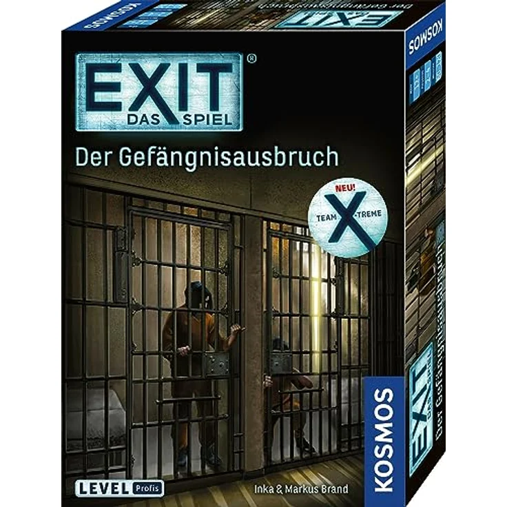 KOSMOS 683924 EXIT - Das Spiel - Der Gefängnisausbruch, Level: Profi, Team-Challenge in 2 Teams, Escape Room Spiel, EXIT Game ab 12 Jahre, EIN einmaliges Gesellschaftsspiel – Bild 1