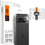 Spigen Glas.tR EZ Fit Optik Kameraschutz für Google Pixel 9 Pro XL, 2 Stück, Kristallklar, Anti-Kratzer, 9H Härte