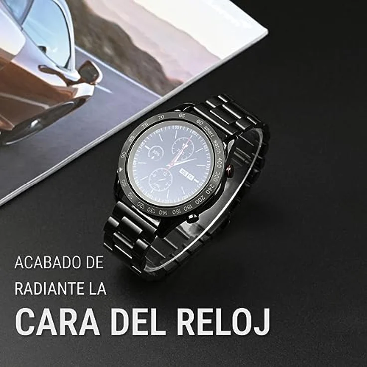 HiFuture FutureGo Pro black (Edelstahl), Sportuhr + Smartwatch mit 1,32-Zoll-FHD-Bildschirm und 24 integrierten Sportarten – Bild 4