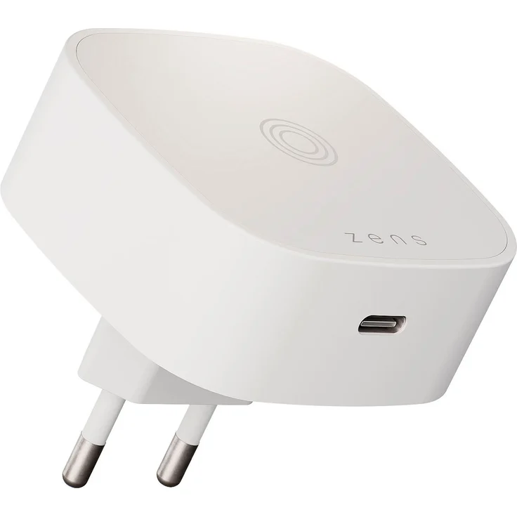 Zens Wireless Charging Adapter Wireless Charger, kompakte All-in-One-Lösung mit USB-C-Technologie, für iPhone 12 und höher, schwarz – Bild 1