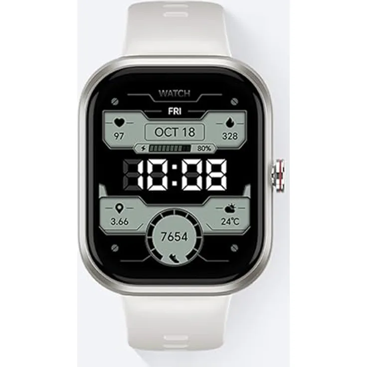 HONOR Choice Watch Smartwatch, elegante Fitnessuhr mit Gesundheitsmonitoring, Weiß