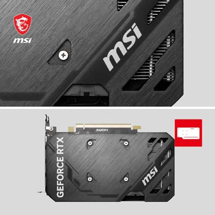 MSI GeForce RTX 4060 Ti Ventus 2X Black 8G OC Grafikkarte -NVIDIA RTX 4060 Ti, 8 GB GDDR6 Speicher, 18Gbps, PCIe 4.0, DLSS3 – Bild 5
