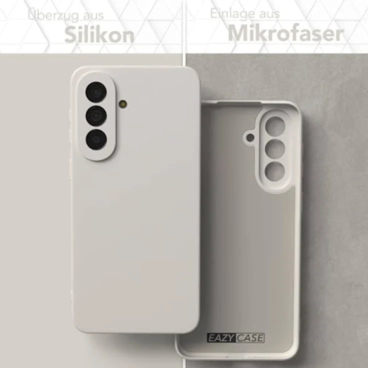 EAZY CASE Silikonhülle für Galaxy A57 - Stoßfeste, dunkle graue TPU-Hülle mit Kameraschutz und elegantem Polarstern-Matt-Finish – Bild 3