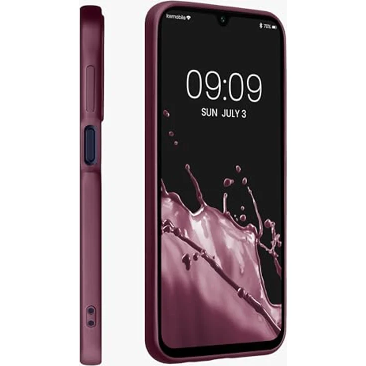 kwmobile Case kompatibel mit Samsung Galaxy A15 5G, Silikon Hülle metallisch schimmernd in Metallic Lavendel, rutschfest und reißfest – Bild 4