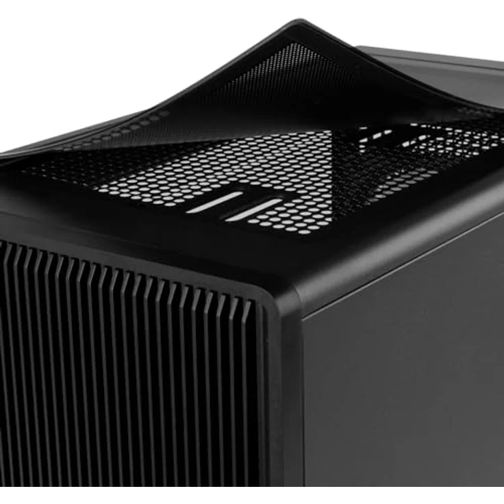 NOX Infinity IOTA Semitorre Mesh ARGB, schwarzes ATX Tower-Gehäuse mit 4x 120 mm Lüftern und gehärtetem Glas – Bild 7