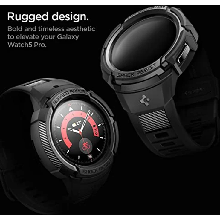 Spigen RUGGED ARMOR PRO Watch -UHR 5 PRO (45 MM) SCHWARZ – Bild 6