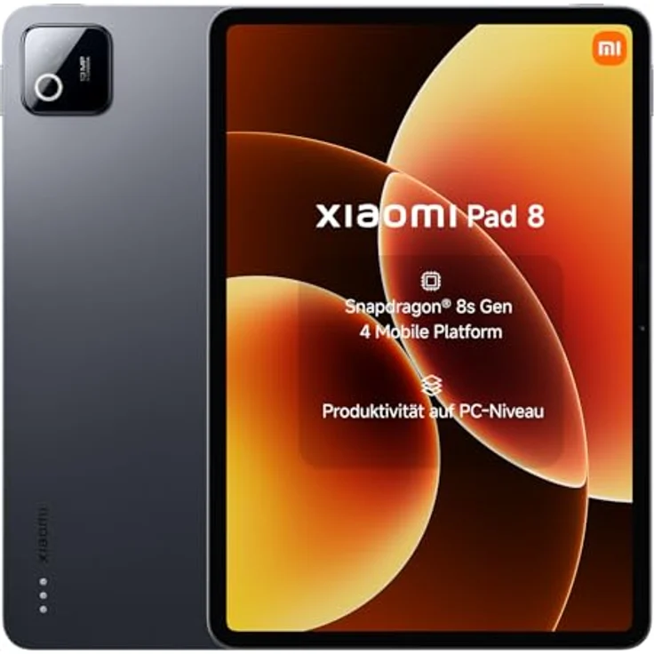 XIAOMI Pad 8 Tablet 11,2 Zoll, Snapdragon 8s Gen 4, 8GB RAM, 256GB Speicher, 3.2K 144Hz Display, 9200mAh Akku, Grau, 3 Jahre Garantie – Bild 1