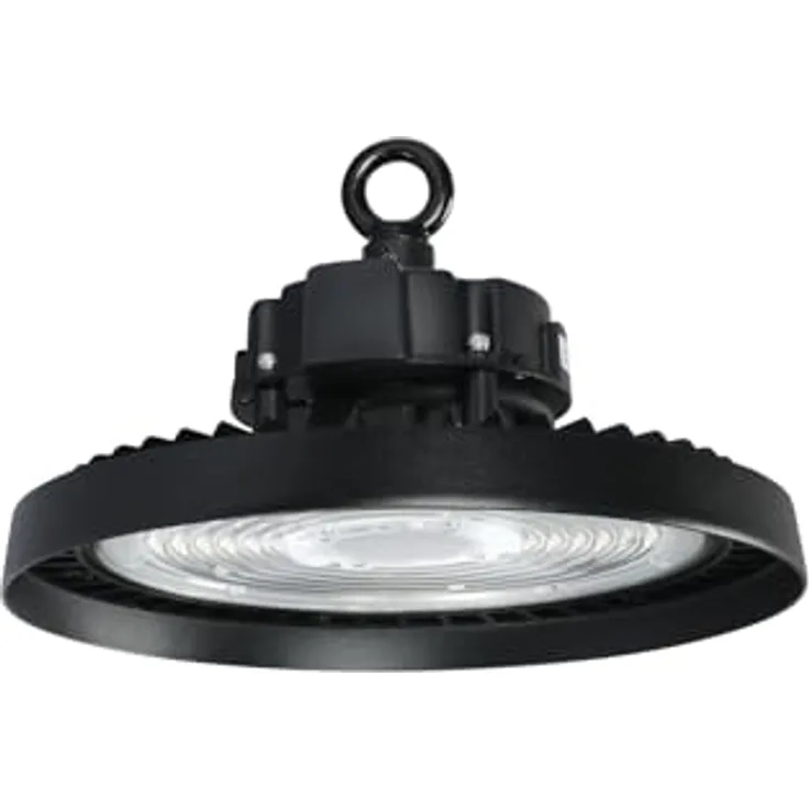 ENOVALITE Hallenstrahler LED Hallenleuchte 150W, 5000K Neutralweiß, 0-10V Dimmbar, 25500lm, IP65, IK09, 5 Jahre Garantie, UFO Lampe High-Bay, Marken-Netzteil