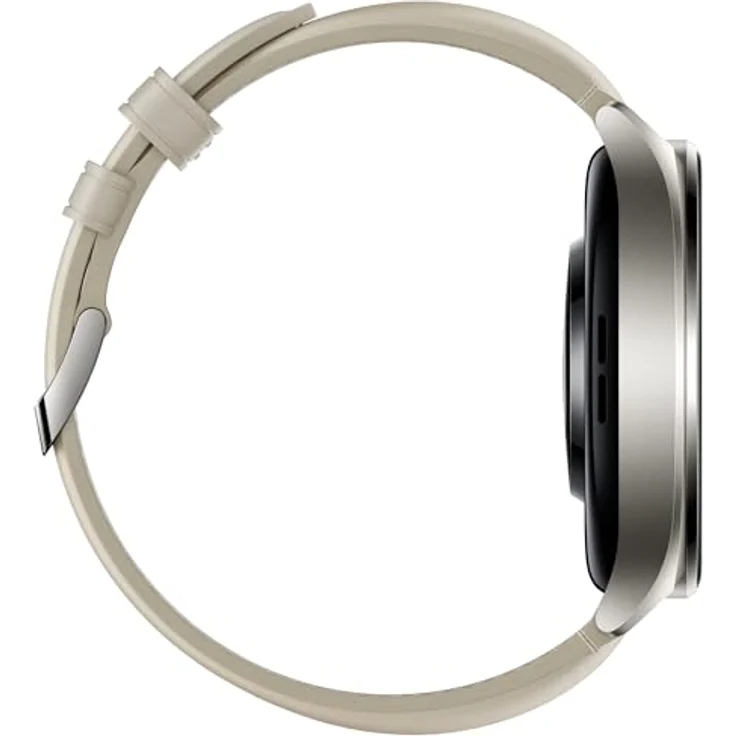 Xiaomi Watch 2 Titangraues Gehäuse mit weißem Lederarmband, Smartwatch mit Snapdragon W5+ Prozessor und AMOLED Display – Bild 5