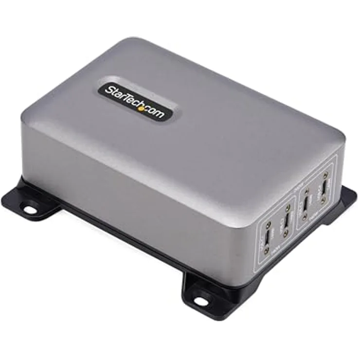 Startech.com 4-Port USB-C Charger, 240W Netzteil mit Power Delivery 3.1 und Oberflächenmontagehalterung