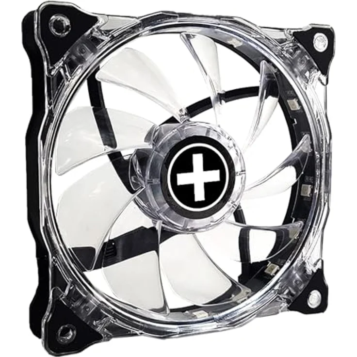 Xilence XPF120G.ARGB.PWM 120mm leiser Gehäuselüfter mit starker ARGB LED und PWM, Hydro Bearing, transparent/schwarz – Bild 3