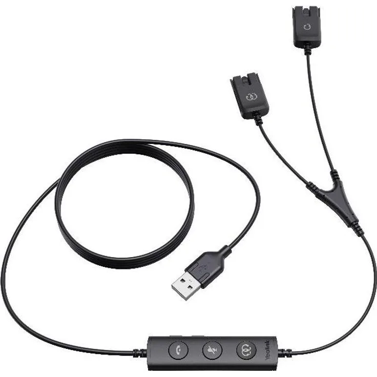 Yealink USB/QD Trainer Cable, Headset Zubehör für professionelle Anwendungen