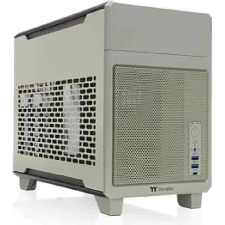 Thermaltake TR100 Mini Tower PC-Gehäuse, Super Compact, Matcha Green – Bild 1