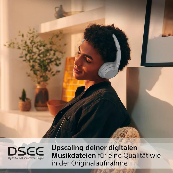 Sony WH-CH720N Over-Ear-Kopfhörer, Bluetooth, Mikrofon, Noise Cancelling, weiß – Bild 7
