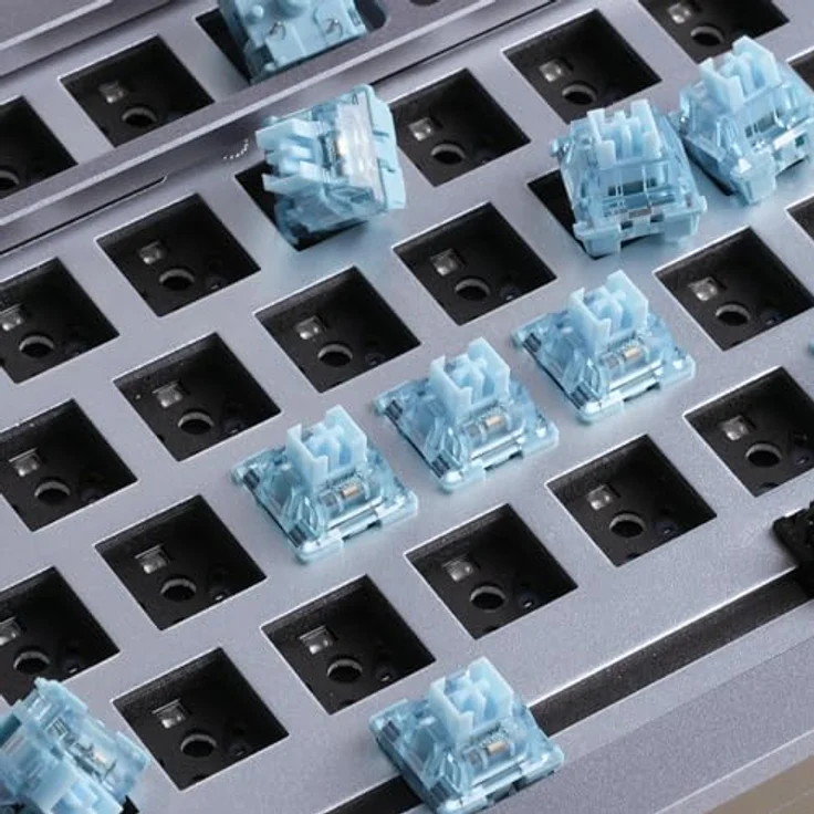 Akko AKKO V3 Pro Cream Blue Switches, mechanisch, 5-Pin, taktil, MX-Stem, 45g - 45 Stück – Bild 7