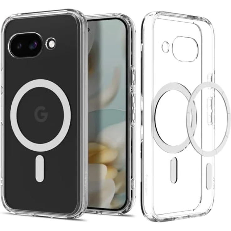 Spigen Ultra Hybrid MagFit Hülle für Google Pixel 9a, Kompatibel mit MagSafe, Clear White – Bild 1