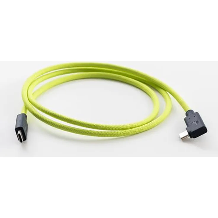 Angelbird USB-C 4.0 Solid Flex Cable Right-Angle, 1 m, 40 Gb/s, 240 W, Lime – Bild 2