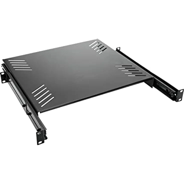 Omnitronic Rackboden 1HE ausziehbar für 19" Rack, hochwertiger Audio Rackboden mit robustem Design – Bild 2
